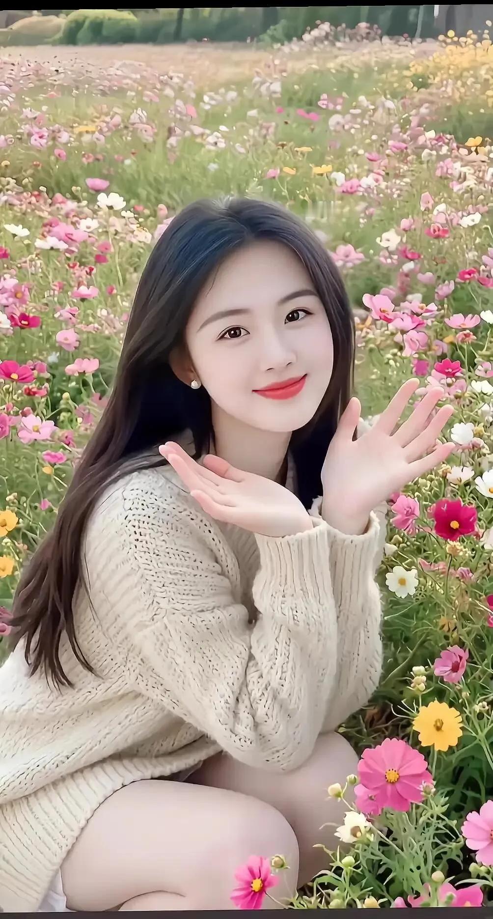 阳光下的温柔少女，手持一杯暖心茶，享受宁静时光。街拍高清美女