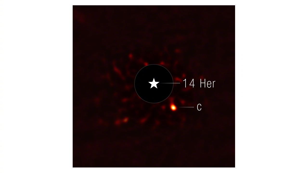 【人类已成像的最冷系外行星，韦布望远镜首曝14Herculisc奇异轨道