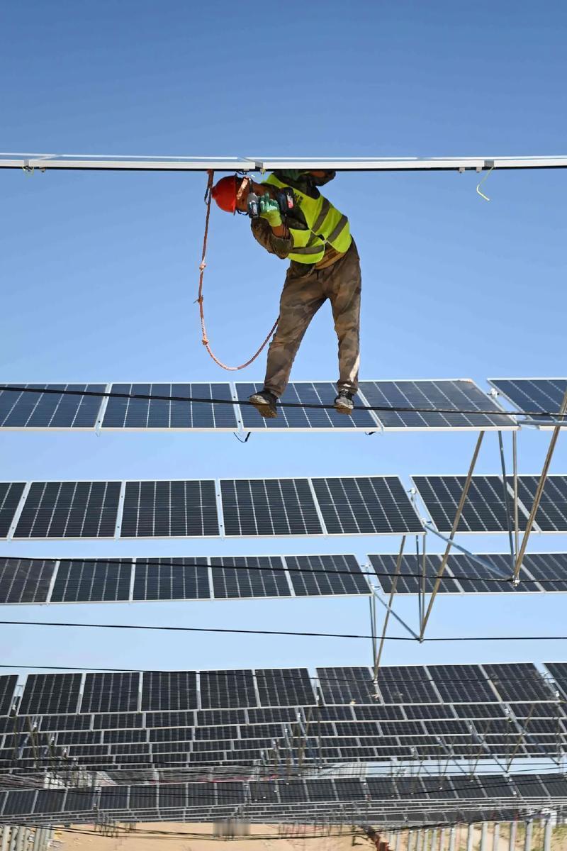 我看到有个构想：“要是把每年射到一亩地上的太阳光能，拿出30%让植物利用，再把这