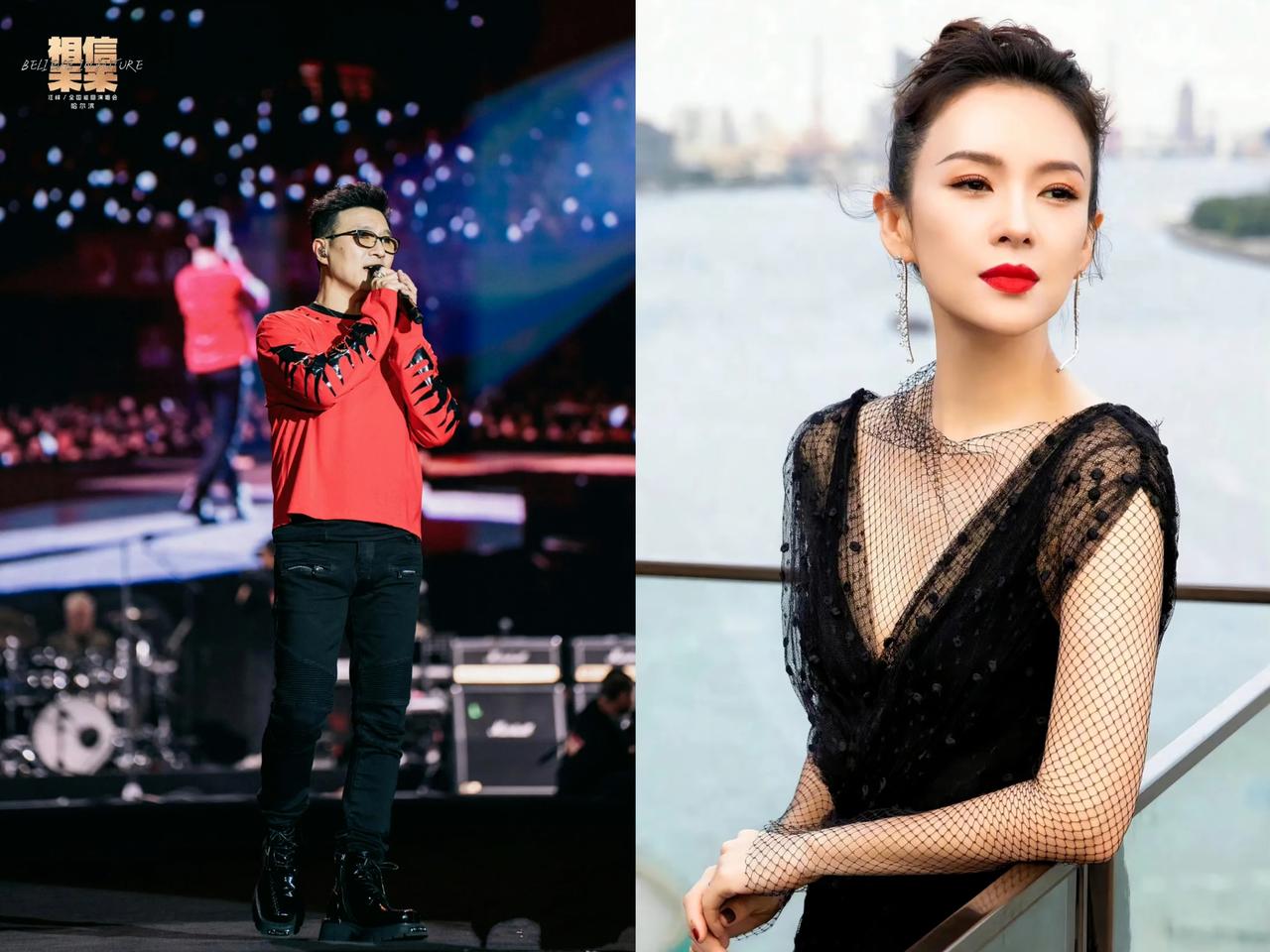 汪峰这波演唱会“翻车”估计最慌的是章子怡吧54岁的他现场跑调又走音曾经的摇