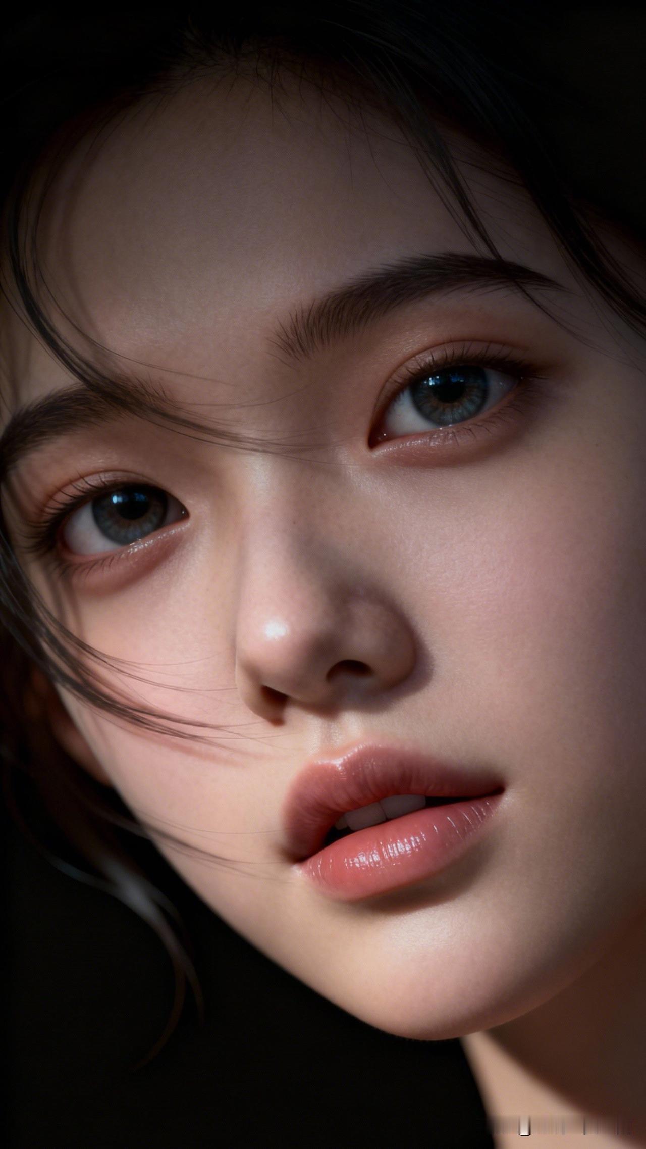 明眸似水，含情脉脉。一眼沦陷的神级美图温柔眼神，自然妆容，完美呈现少女感！