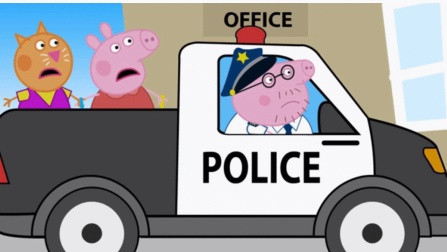 粉红猪小妹046 小猪佩奇和朋友们参加汽车比赛失败了