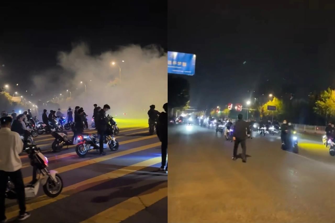 严打！滨州街头突然出现大量“鬼火”今年的十一假期，山东滨州城区出现大量鬼火少