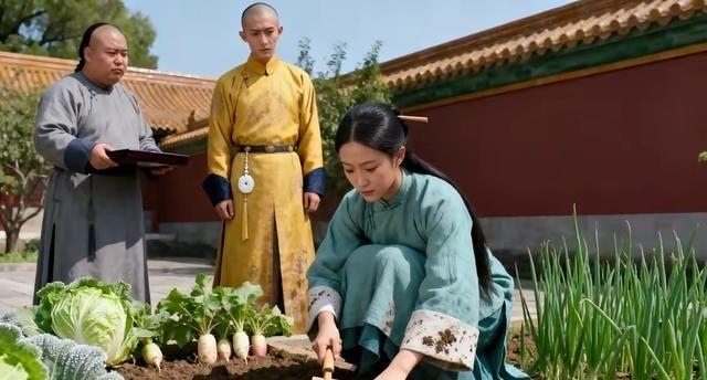 雍正晚年，一宫女从不打扮，每日只在御花园种菜，雍正却对弘历说：“等你登基，第一个