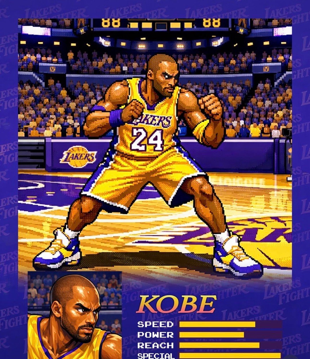 篮天下《街头霸王》洛杉矶湖人版游戏，Fighting！Imagesvias