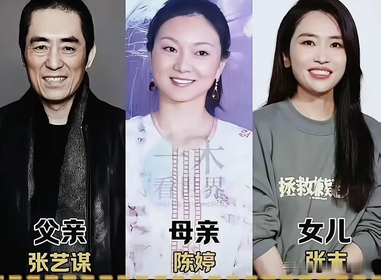 看了付笛声任静、陈宝国赵奎娥、张艺谋陈婷这些明星全家福，才发现一家子全是明星