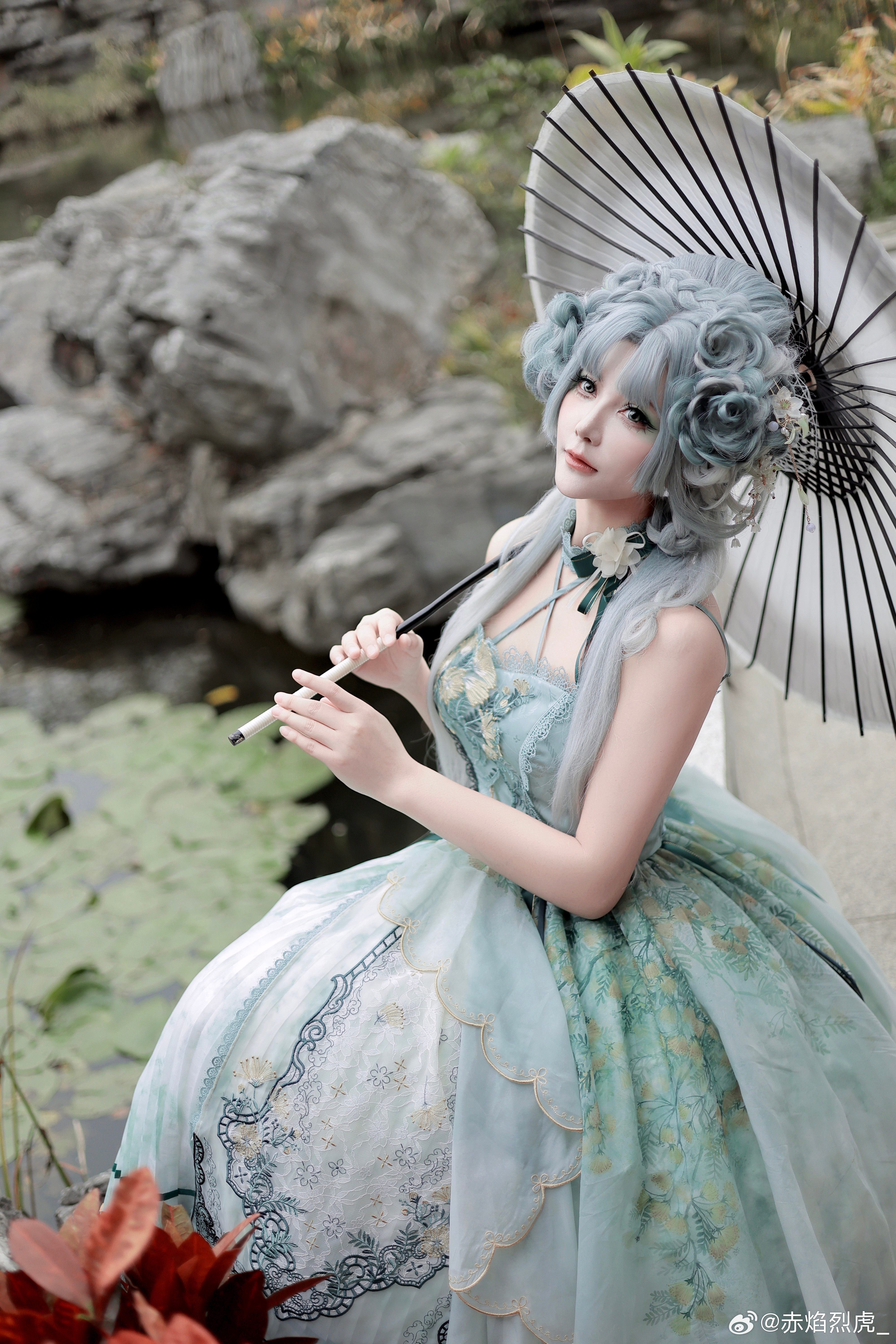 拽妃—叶澜依奈酱把我拍得美美嘟lolita装扮lolita叶澜依花与珍珠匣