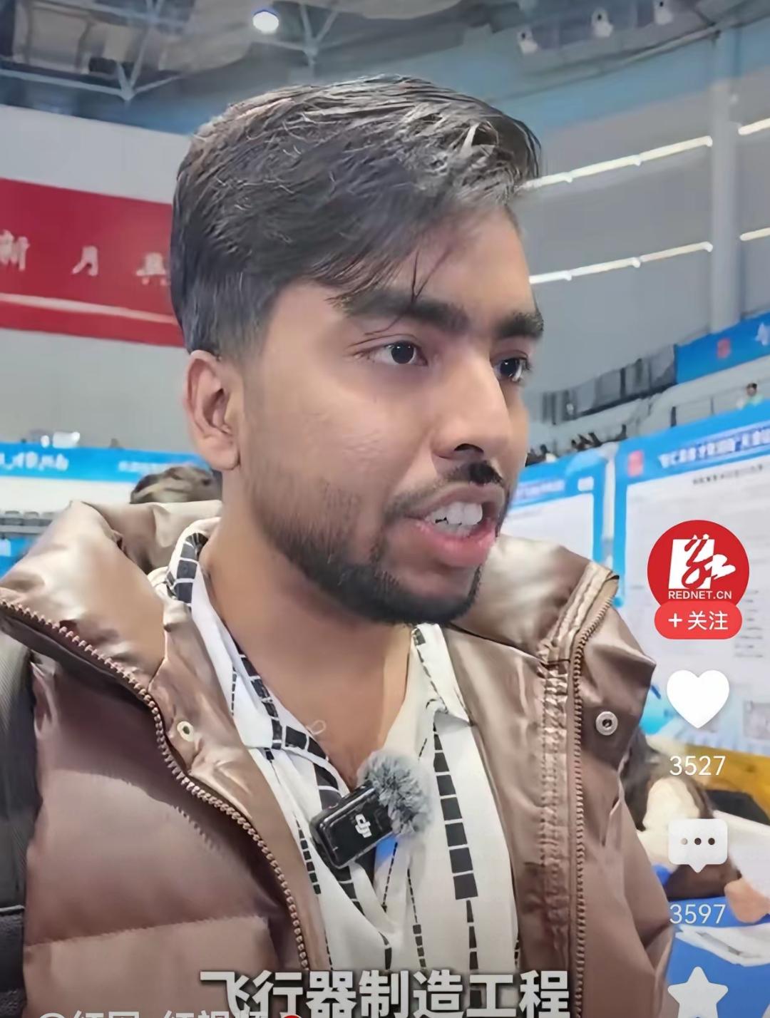 孟加拉国留学生喊着“中国机会多”想留任，网友慌了：本土岗位要被抢？天津站招