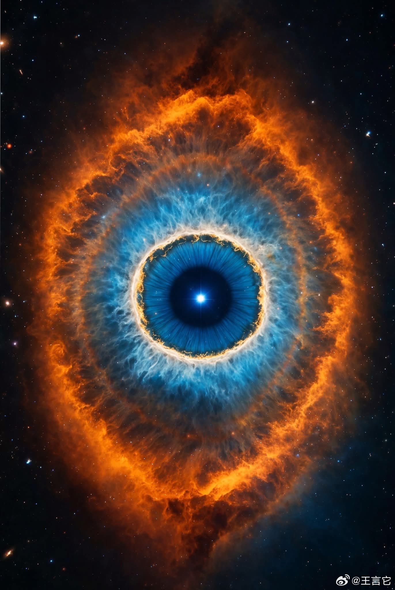 ‼️NASA发布了一张令人惊叹的螺旋星云新照片。距离我们700光年