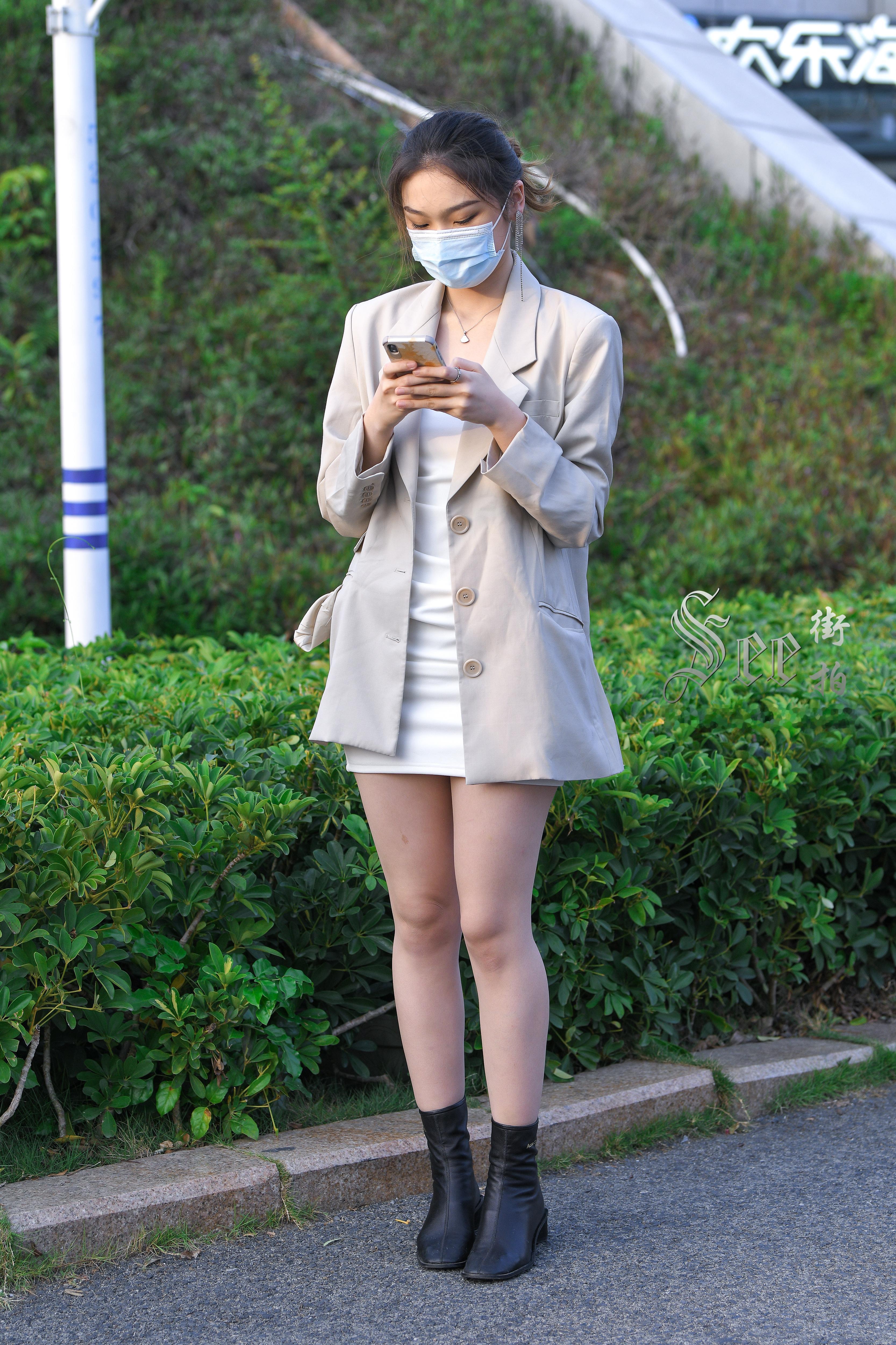短靴西装外套，甜美气质~~​​​