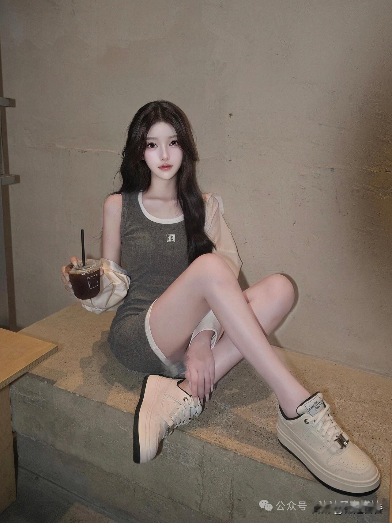 轻松随性，咖啡相伴，享受美好时光！😊👟💕