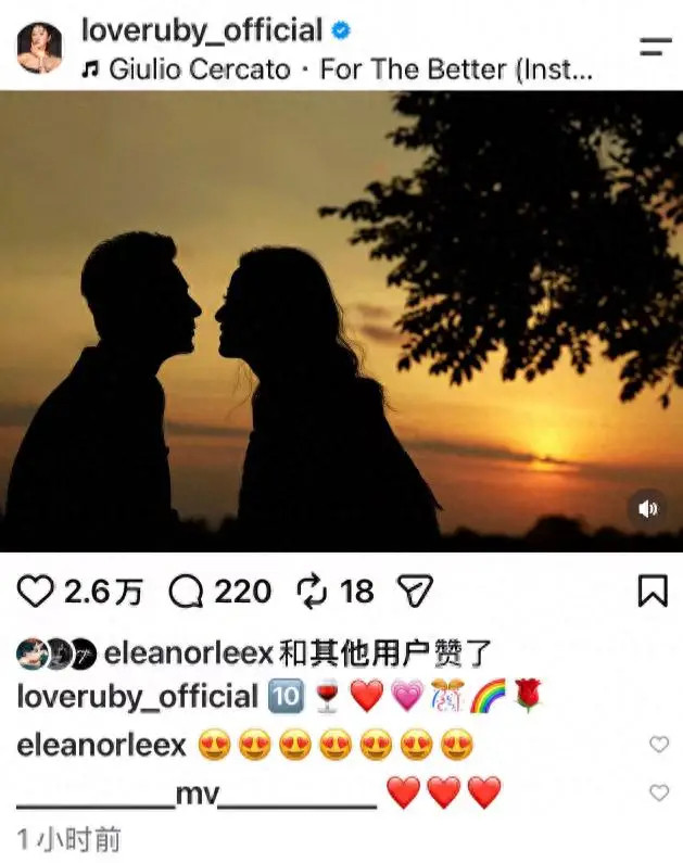 50岁林心如晒照庆结婚十周年！与霍建华夕阳下浪漫对视，太甜蜜了