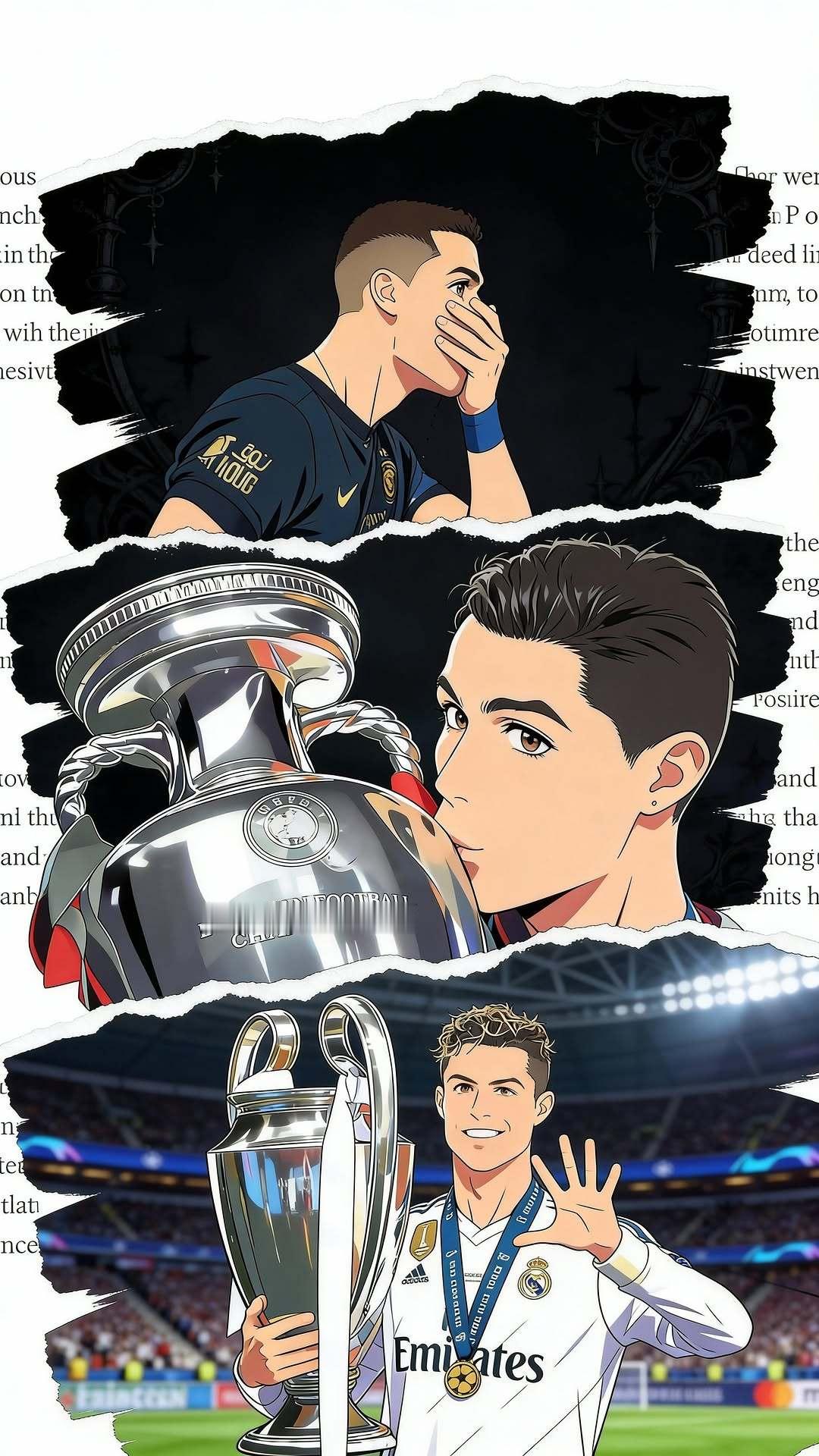 C罗c罗漫版壁纸冠军时刻·疯狂瞬间