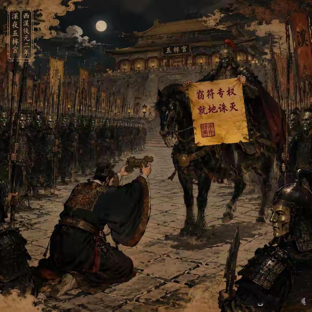 汉武帝驾崩夜：霍光手握兵符以为高枕无忧，不料一道密令传来，三千禁军现身，才知自己