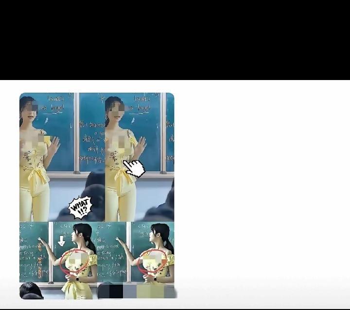吊带老师被家长轰出教室这剧情谁写的？四天前，某中学高一（3）班英语课，新老师