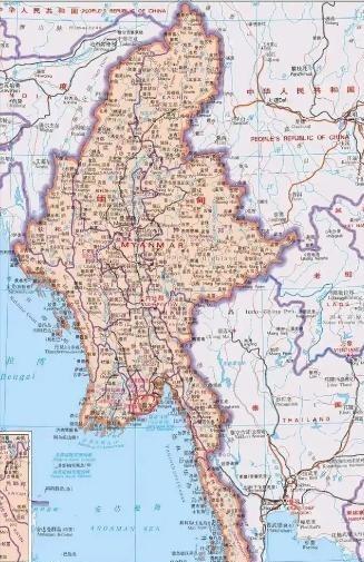 缅甸最大困扰是北方有个大国！缅甸最大的问题，就是划界的时候，吞并了很多不能吞下的