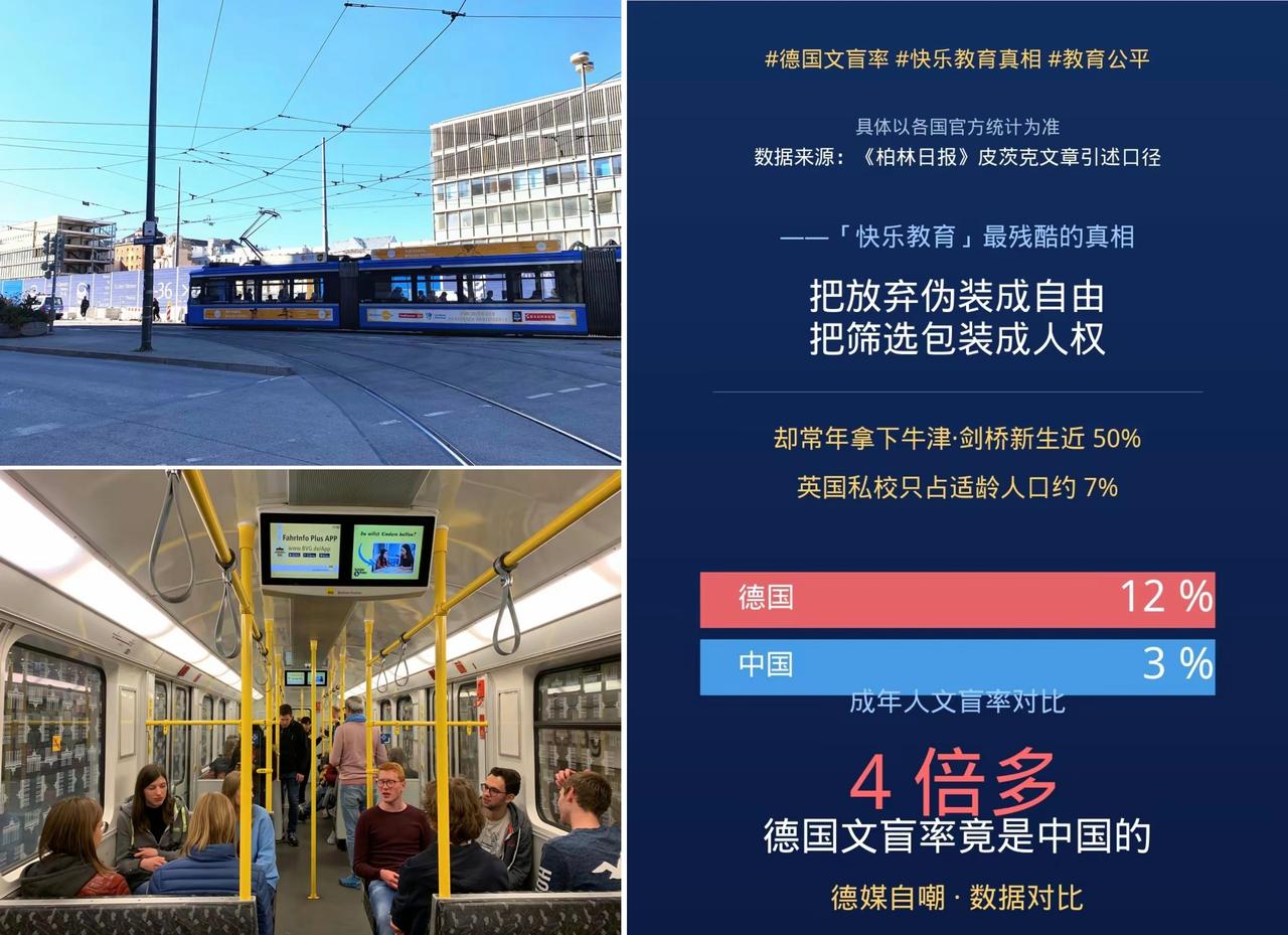 ✨德国的文盲率是中国的4倍吗？✨✦德国的文盲率事12%，中国的文盲率只有3