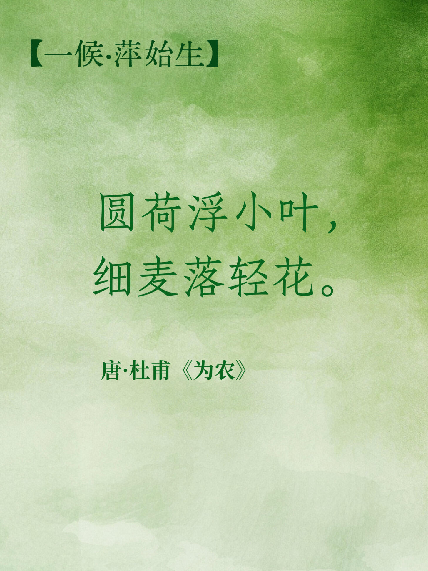 谷雨藏三候，诗词间流动的春天