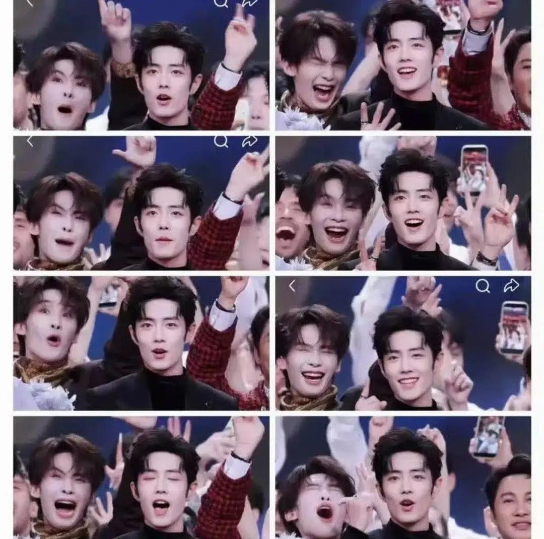 5000万人看跨年，他一个表情杀疯热搜镜头里肖战刚唱完副歌，后台的王赫野突