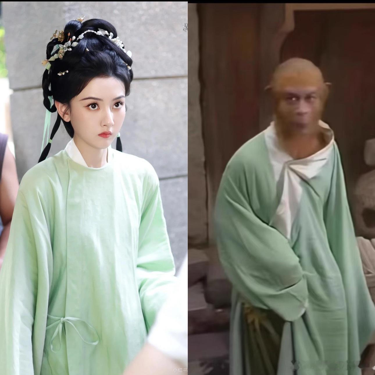 哪咤你怎么偷了大圣的衣服穿[笑着哭]​​​