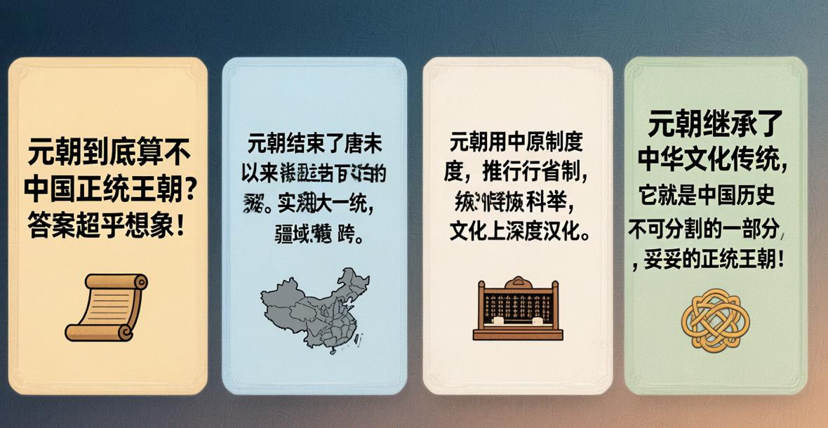 元朝到底算不算中国的正统王朝?元朝到底算不算中国正统王朝？答案超乎想象！家