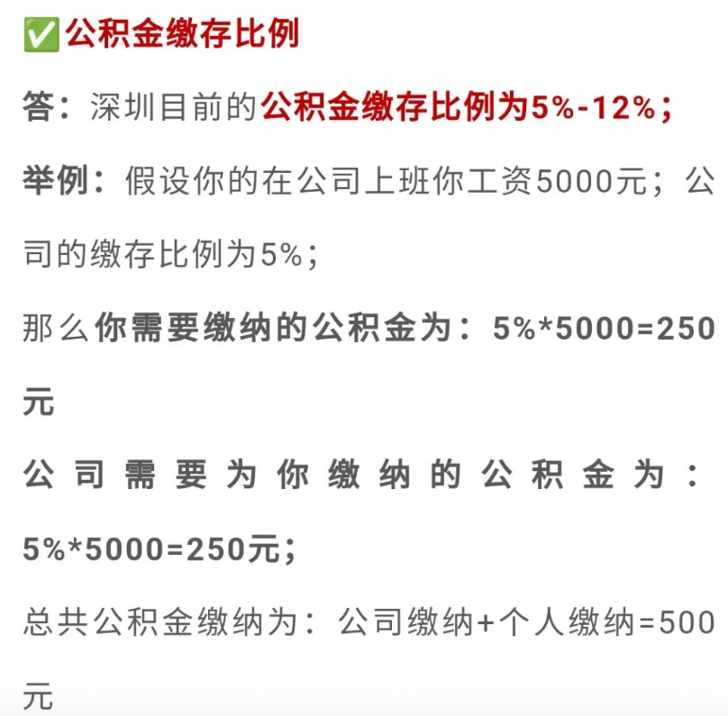 天塌了，我在深圳月薪1万这么多年了原来公司一直给我交的公积金是2520X5%