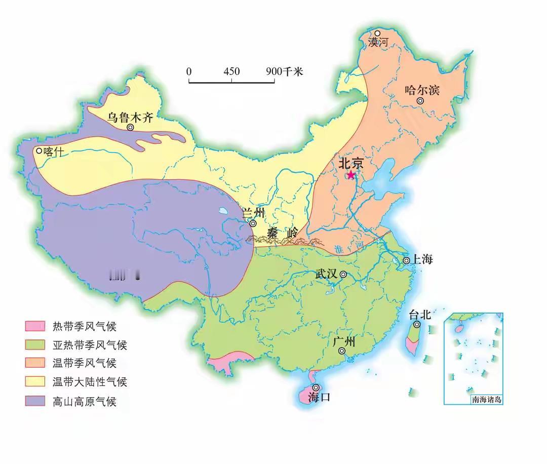 中国拥有960万平方公里的陆地国土，面积居世界第三，跨越热带、亚热带、温带等多个