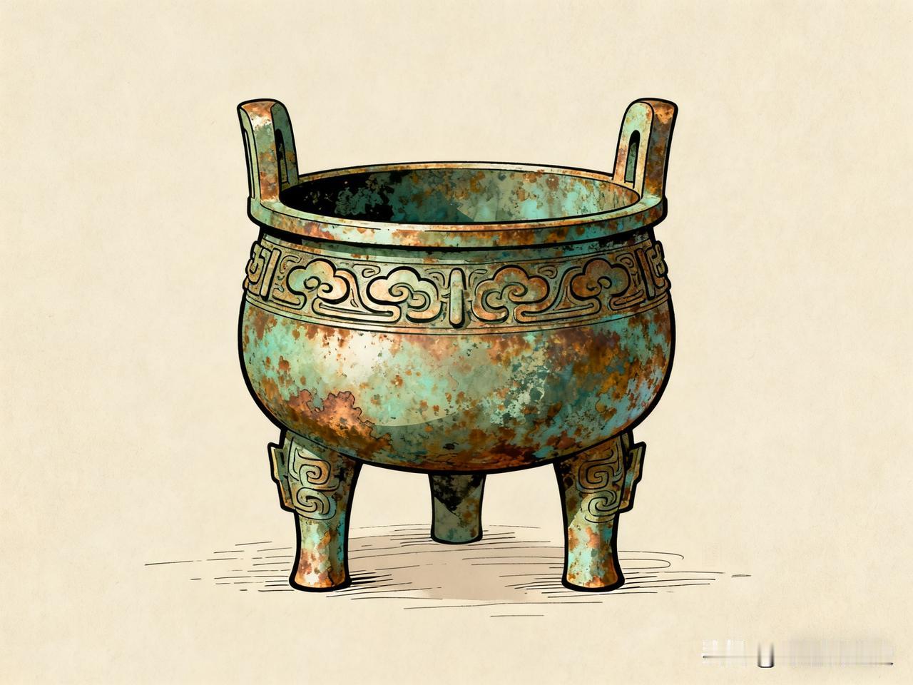 九鼎作为夏商周三代传国的青铜礼器，是“天命所归”的具象化象征。周武王灭商后，深知