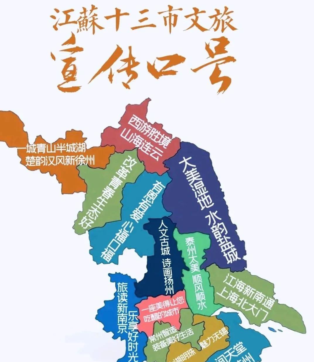江苏十三市文旅宣传口号！大美江苏，“十三太保”欢迎你！