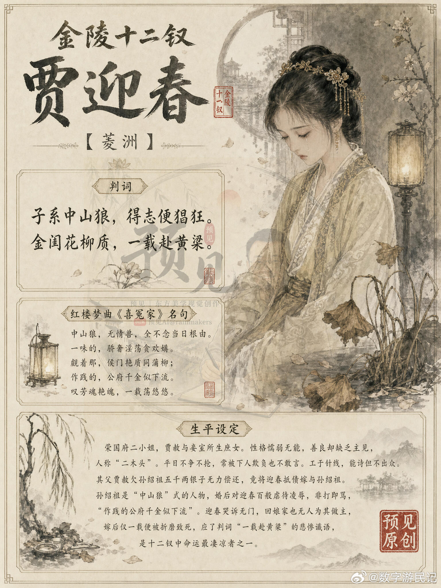 金陵十二钗，十二个风华绝代的女子！提起《红楼梦》，最让人念念不忘的，永远是金陵十