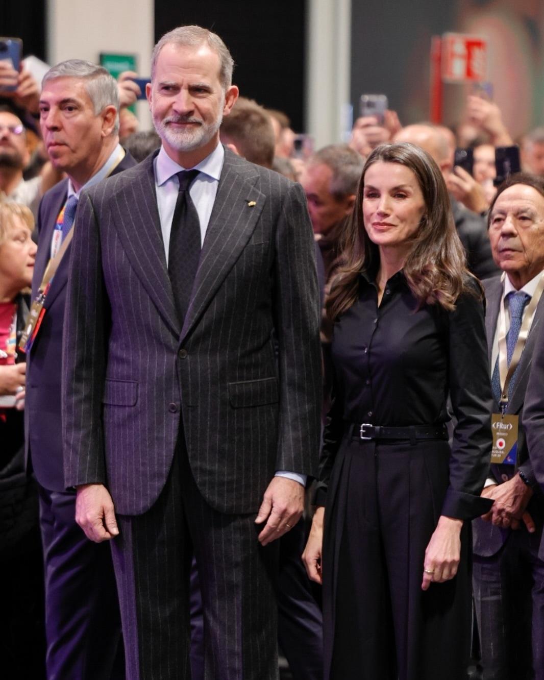 西班牙王室🇪🇸1月22日，费利佩国王和莱蒂齐亚王后主持第46届国际旅游博览