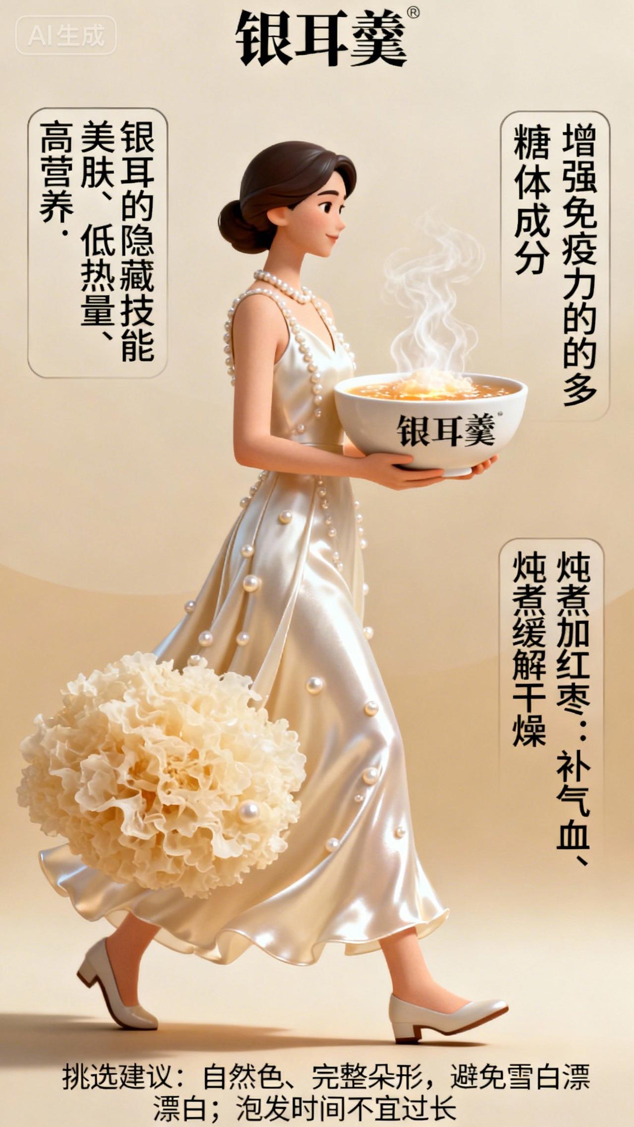 秋意渐浓，风里带着干爽的气息。这时节，有三样食物最是养人：银耳、莲藕和红薯。