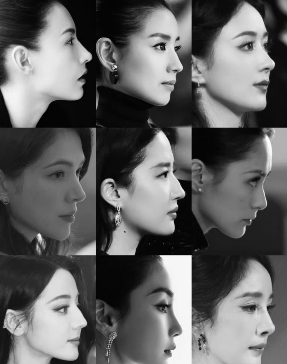 内娱85后女星侧脸，谁的鼻子最优越？​​​
