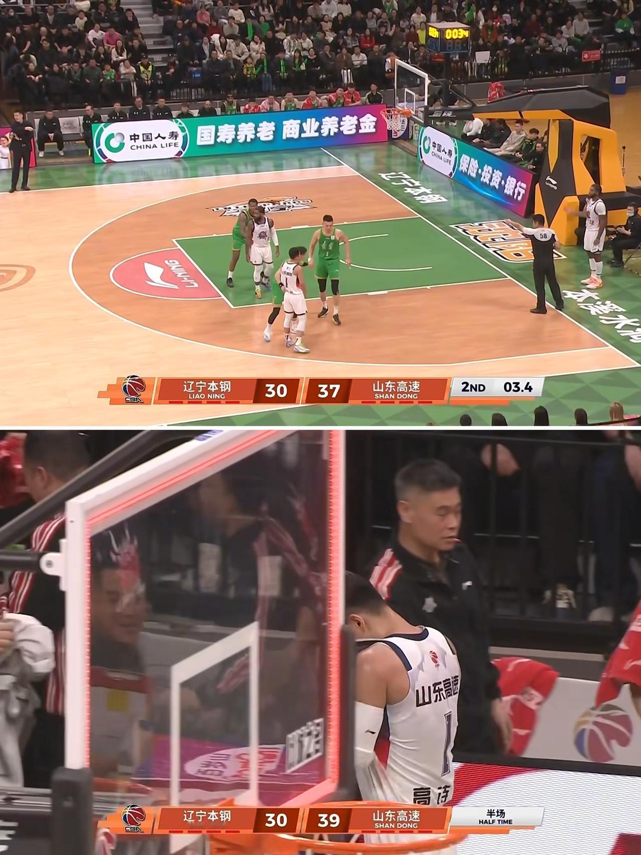 山东男篮实力还是太强了，辽宁的男篮确实顶不住，特别是看到第2节最后三秒钟山东男篮