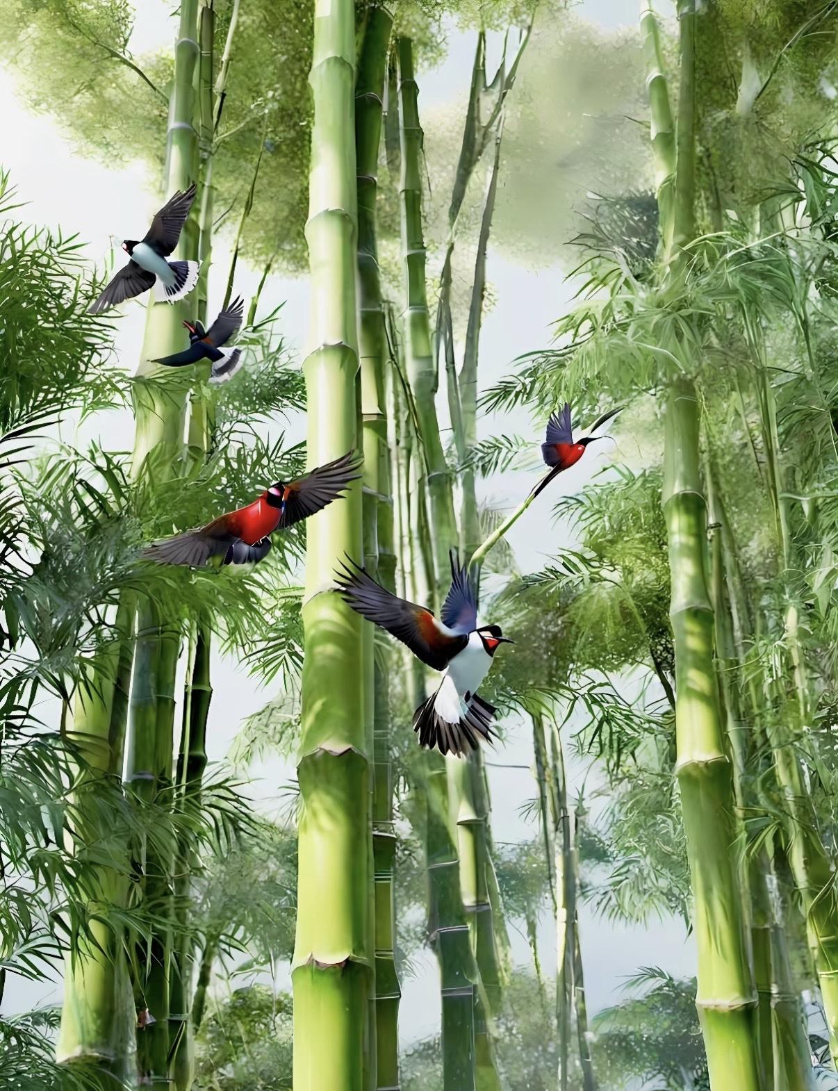 ，下联妙对上联：翠竹临风听鸟语下联：红荷饮露观鱼戏