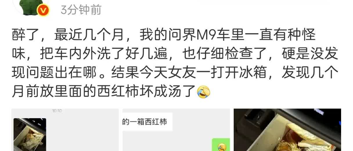 震惊！问界M9车内连续数月出现怪味，车内外精洗多次没发现问题，不料女神揪出幕后元