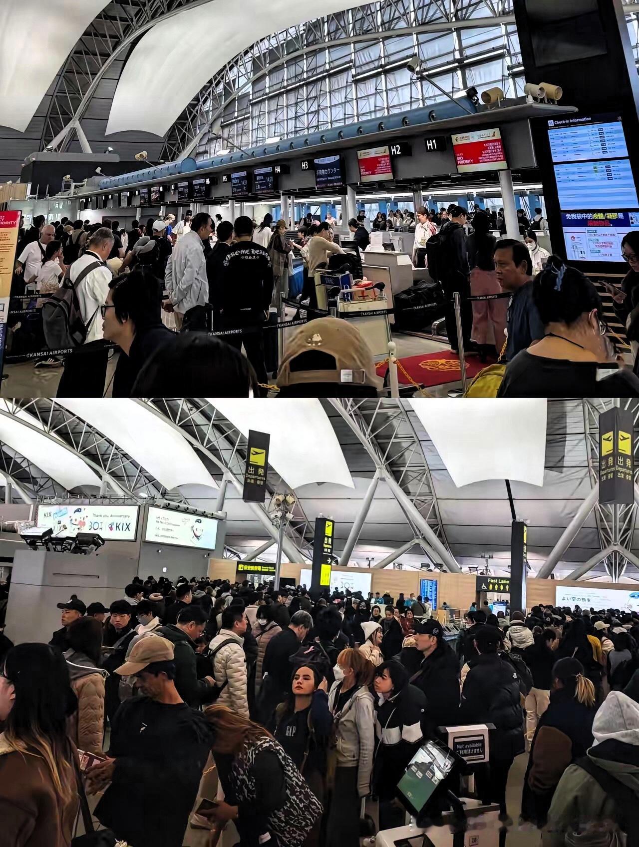 关西机场大排长龙！为啥不听国家预警的人，终究被困异国？领馆再三提醒安全风险