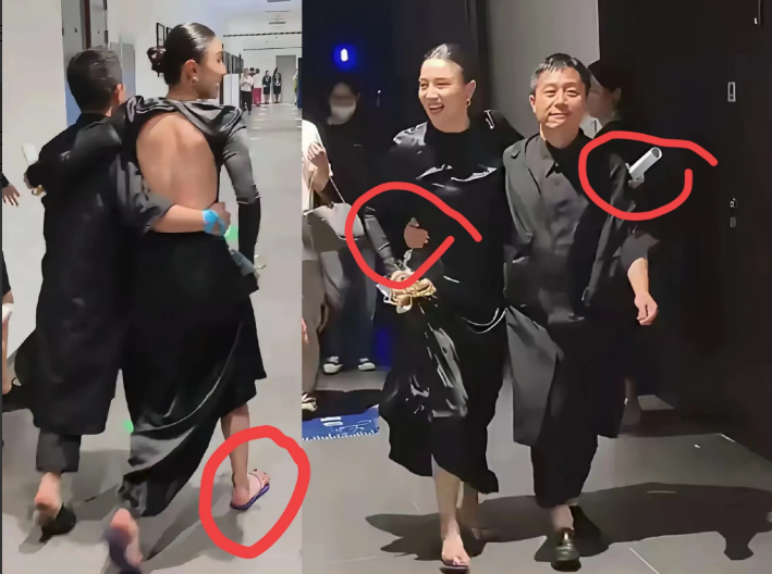 宋佳获奖后台不掩饰的开心，太幸福了！和小7岁的老公搂腰离开，两个人真的般配，完
