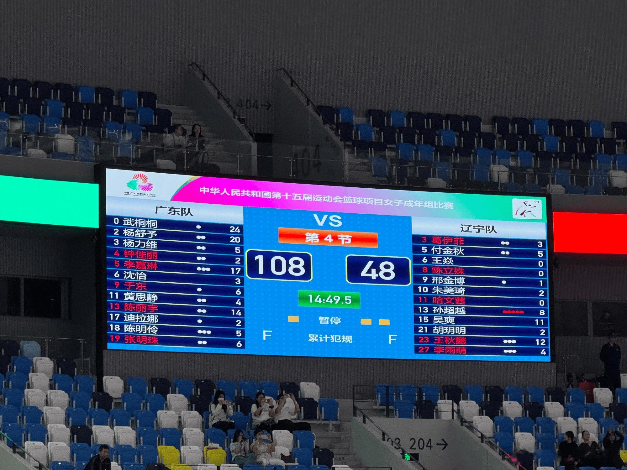 媒体人分享全运会女篮成年组第7日综述: 广东、四川会师决赛