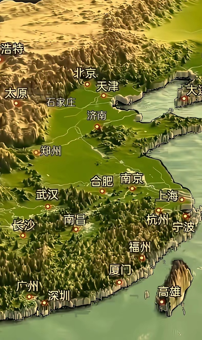 北京的地形优势很明显！标准的易守难攻之地！北京自然美景北京人文地图北京高清地图北