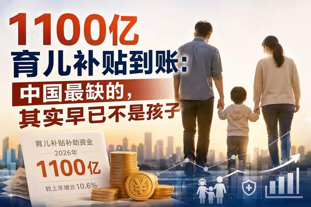 999亿育儿补贴下来了，然后呢？财政部这几天干了件大事——下达2026年育儿补