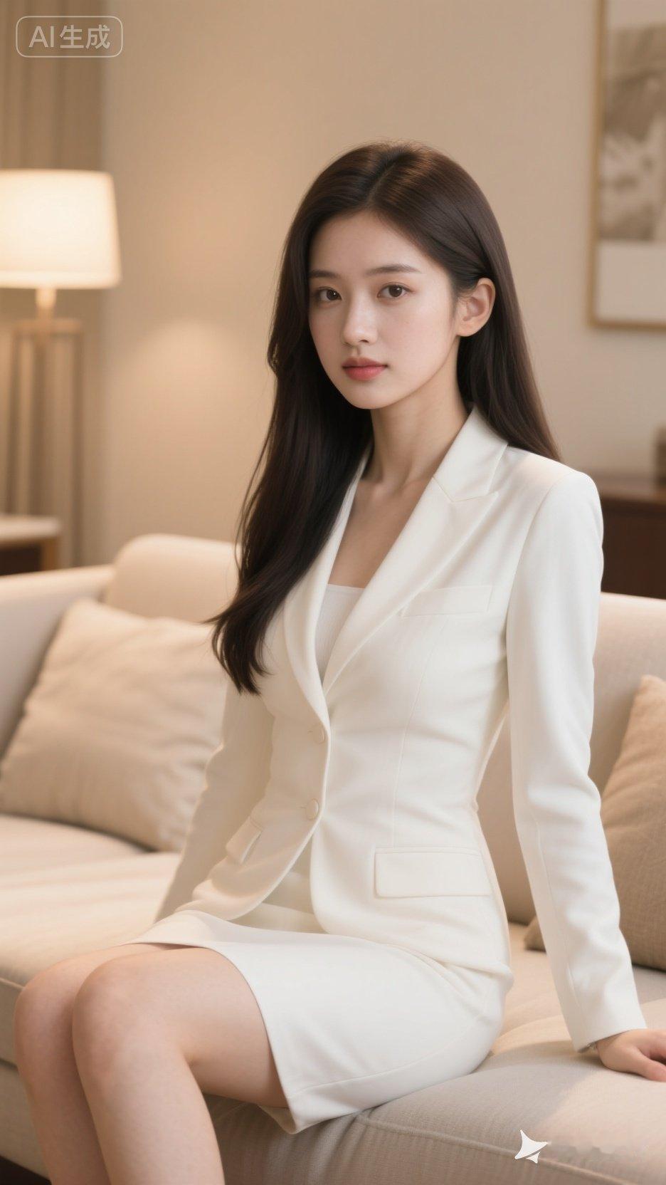 优雅白裙，气质满分，尽显职场魅力！