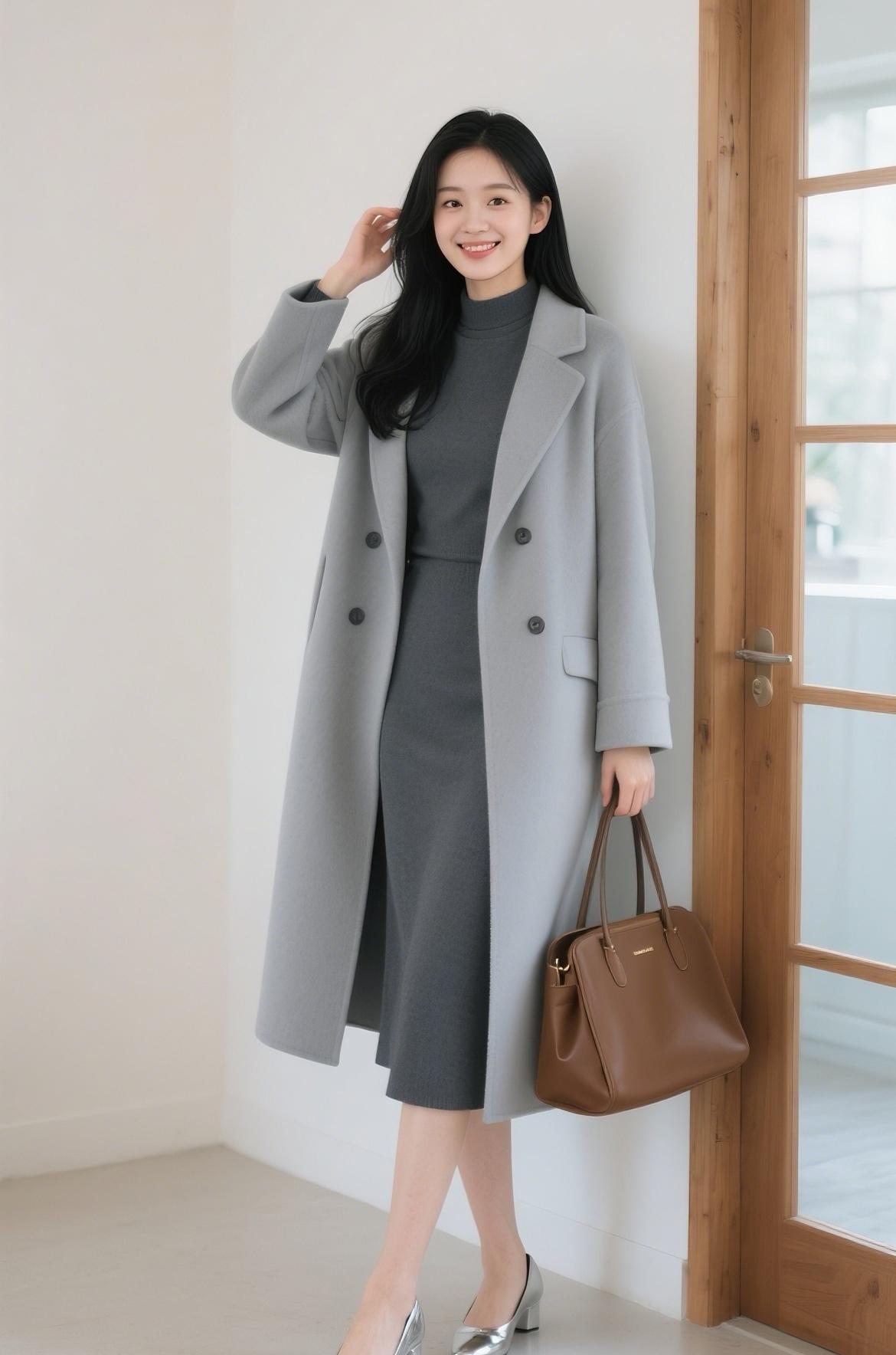 给自己新添的过年战袍！觉得怎么样呢？年龄大了，回家真不敢太艳的颜色呀…[捂脸哭]