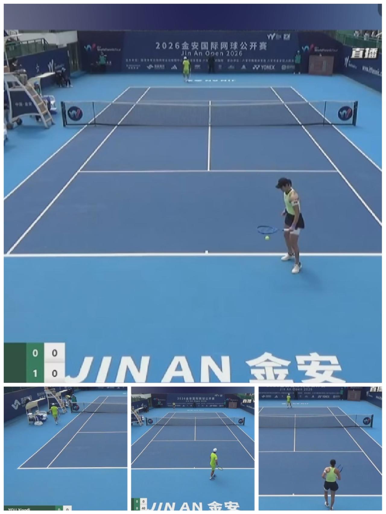 2026跟着网球🎾环游世界W100安徽六安公开赛第一场半决赛由中国