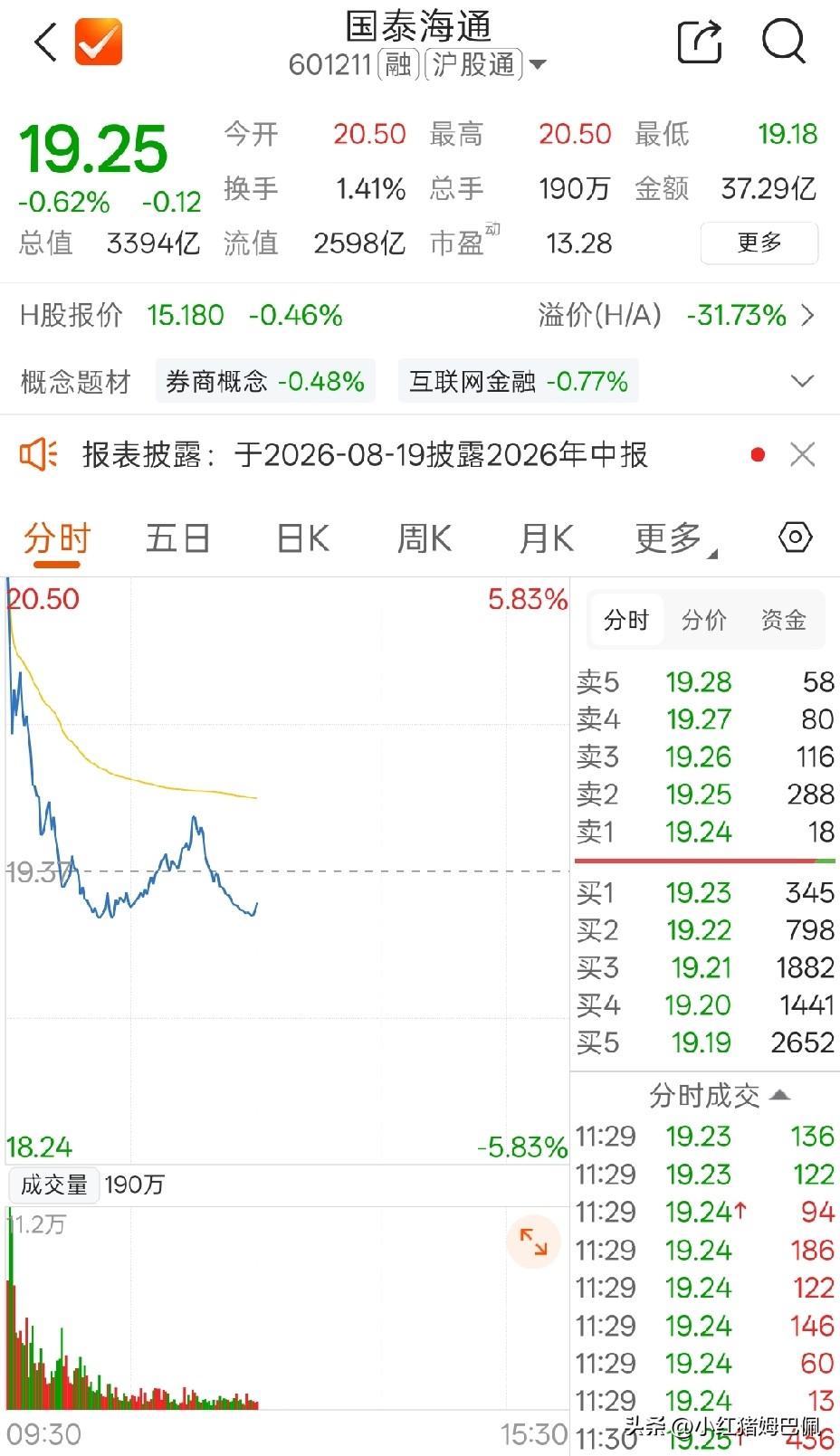 周末我看互联网上因为两份业绩预告争了半天，究竟是国泰海通的业绩含金量高，还是江波