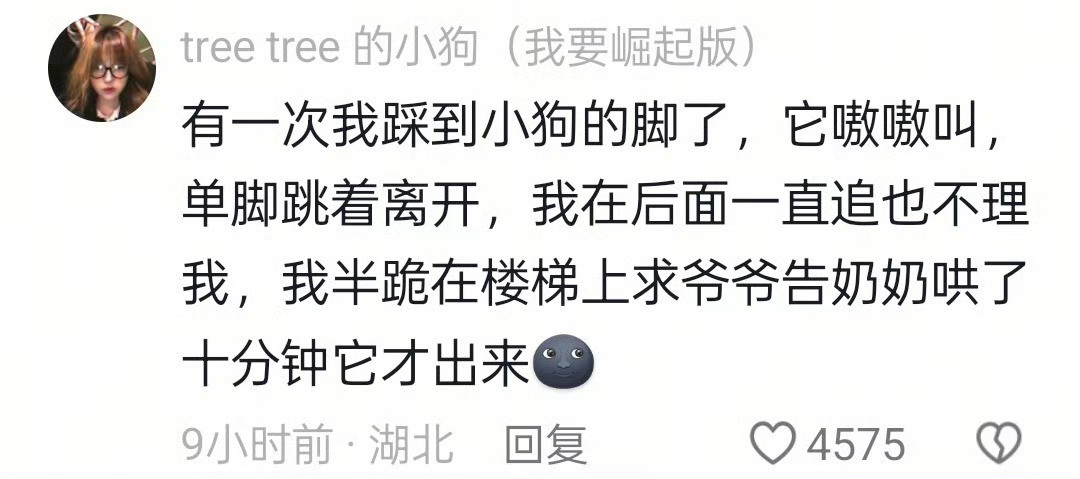 这下没有个一时半会是哄不好的了小奶狗的气性挺大的[大笑]