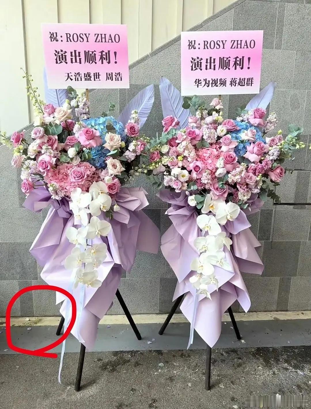 赵露思演唱会好多笑话花篮还能这么送