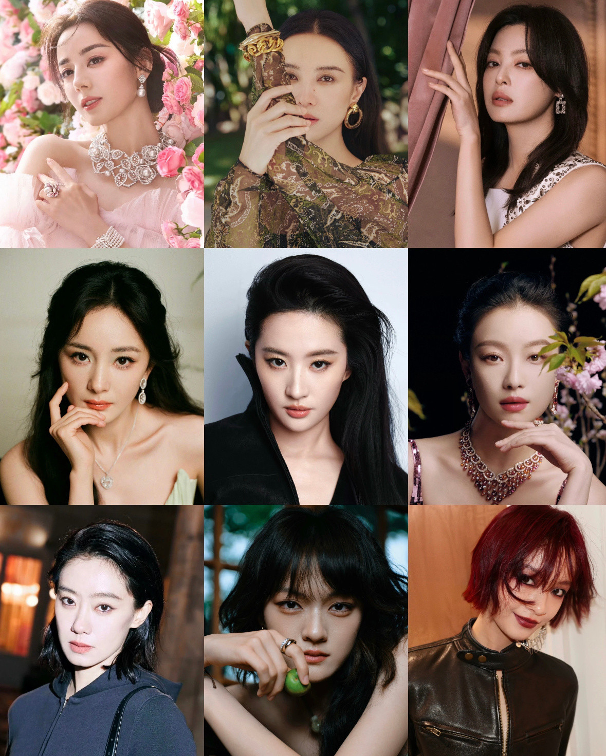 vogue金九阵容确定了！十几位女演员！迪丽热巴、宋佳、辛芷蕾、杨幂、刘亦菲、倪