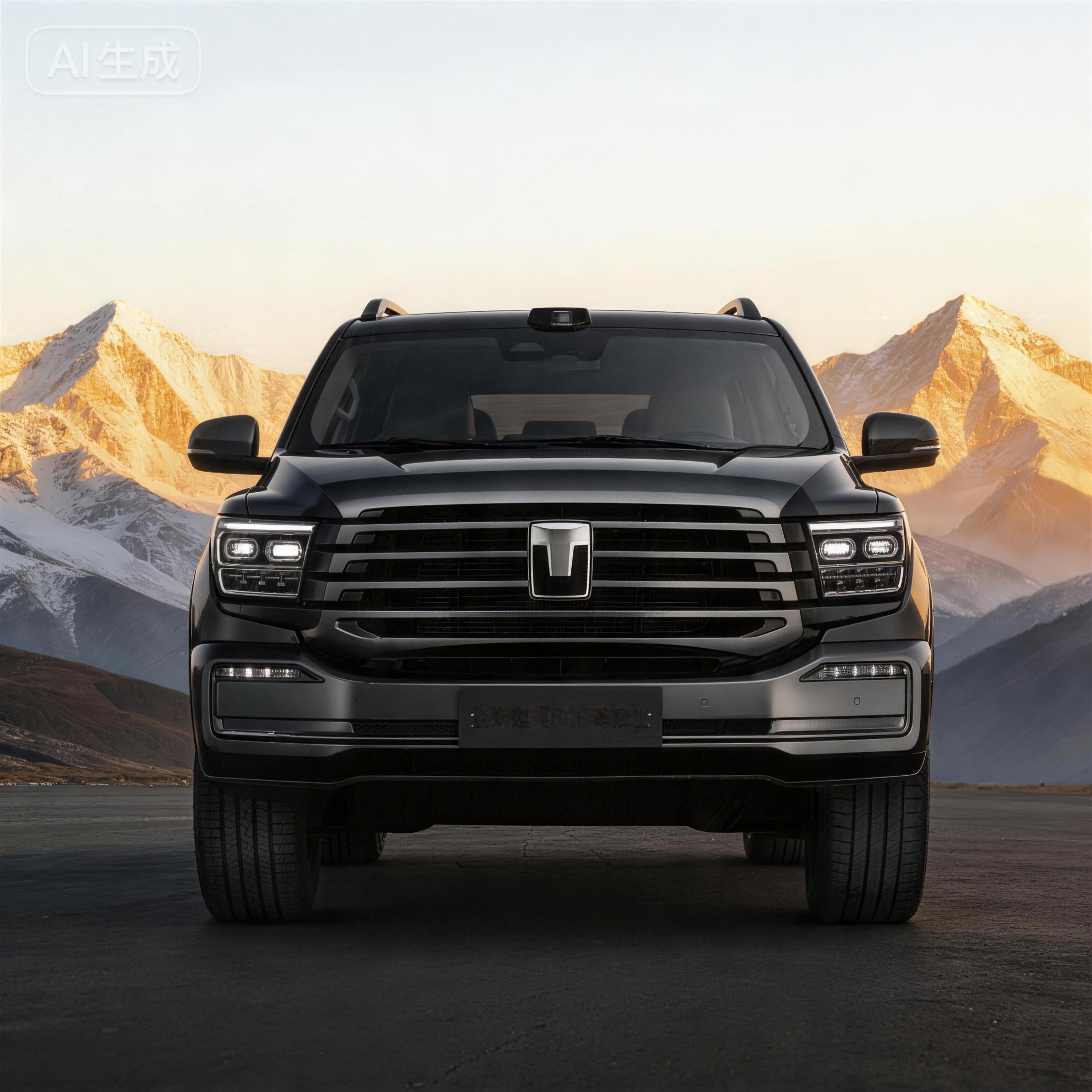 坦克500黑武士版这风格很适合500这台车啊，压迫感有点强，开到户外，出片率直线