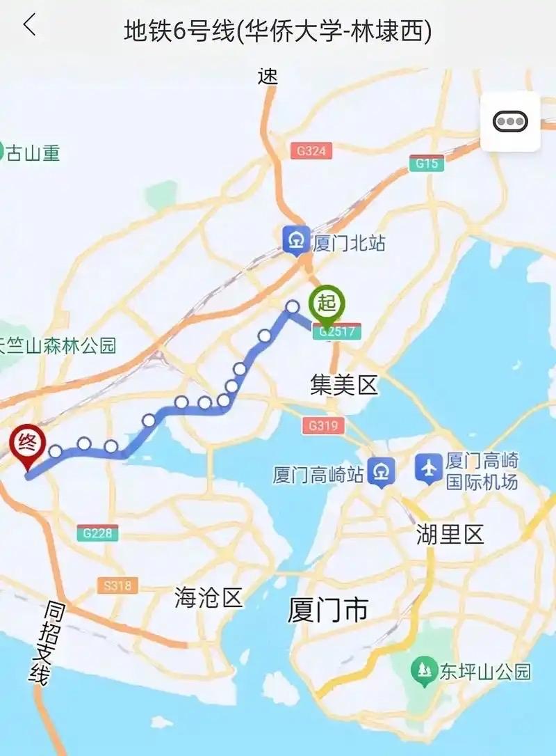 厦门地铁6号线厦门地铁6号线正在建设中，预计2026年下半年开通运营。这条线